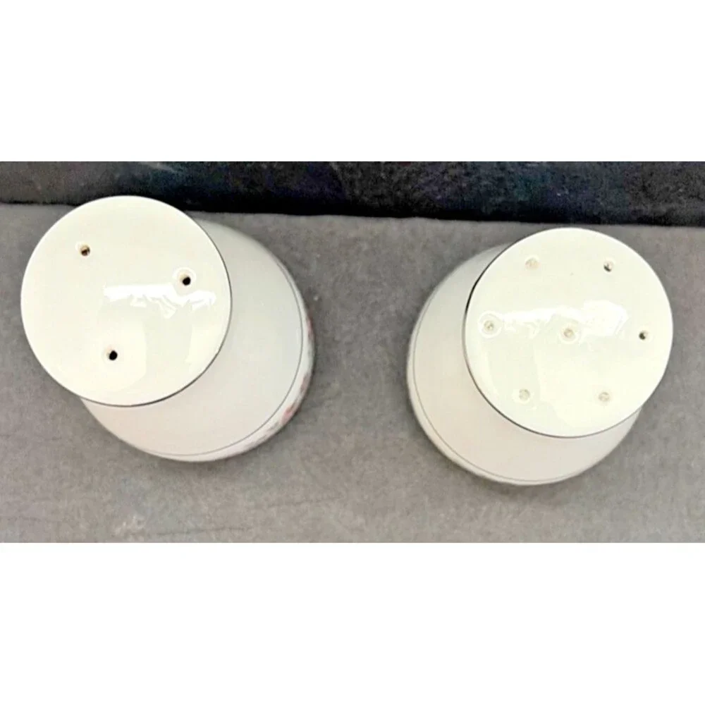 Noritake Roselane Salt & Pepper Shakers Contemporary Fine China 3